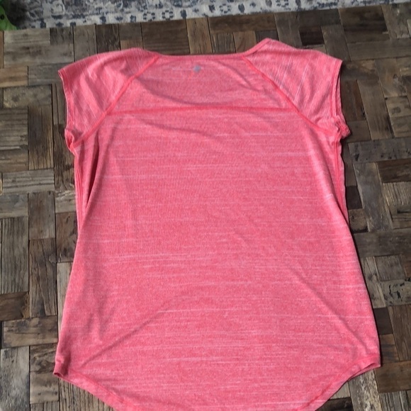 Zella Red-Orange short sleeve athletic top. Size Small - Picture 8 of 8